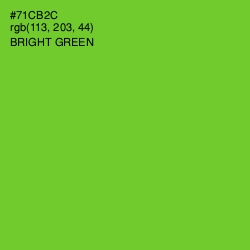 #71CB2C - Bright Green Color Image