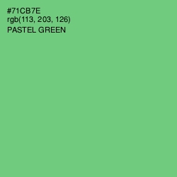 #71CB7E - Pastel Green Color Image