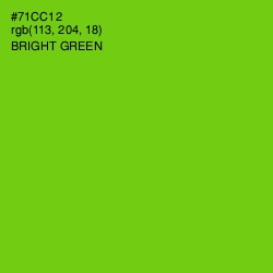 #71CC12 - Bright Green Color Image