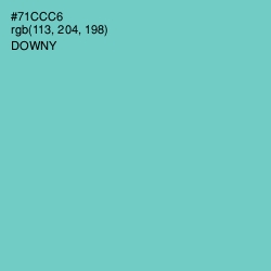 #71CCC6 - Downy Color Image