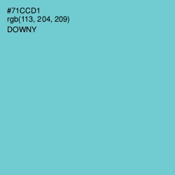 #71CCD1 - Downy Color Image