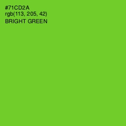 #71CD2A - Bright Green Color Image