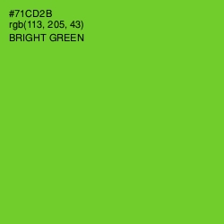 #71CD2B - Bright Green Color Image