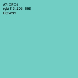#71CEC4 - Downy Color Image
