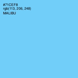 #71CEF8 - Malibu Color Image