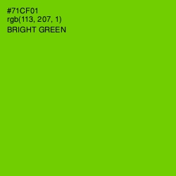 #71CF01 - Bright Green Color Image