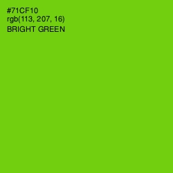 #71CF10 - Bright Green Color Image