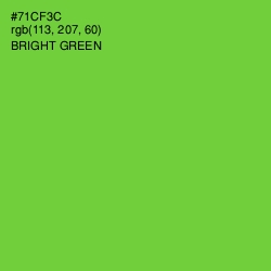 #71CF3C - Bright Green Color Image