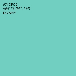 #71CFC2 - Downy Color Image