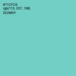 #71CFC6 - Downy Color Image