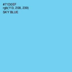 #71D0EF - Sky Blue Color Image