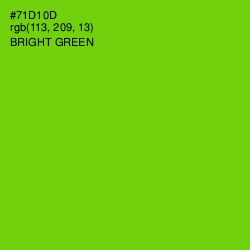 #71D10D - Bright Green Color Image