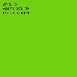 #71D110 - Bright Green Color Image