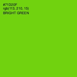 #71D20F - Bright Green Color Image
