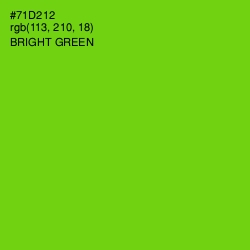 #71D212 - Bright Green Color Image