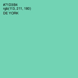 #71D3B4 - De York Color Image
