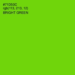 #71D50C - Bright Green Color Image