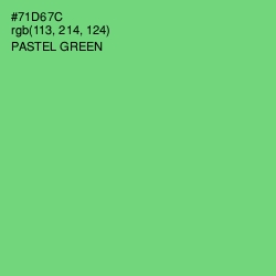 #71D67C - Pastel Green Color Image