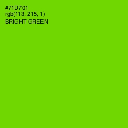 #71D701 - Bright Green Color Image