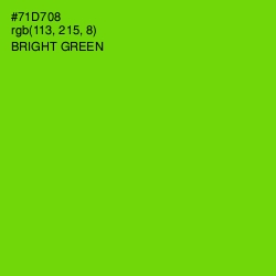 #71D708 - Bright Green Color Image