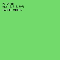 #71DA6B - Pastel Green Color Image