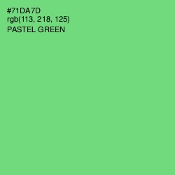 #71DA7D - Pastel Green Color Image