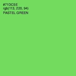 #71DC5E - Pastel Green Color Image