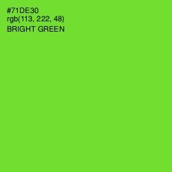 #71DE30 - Bright Green Color Image