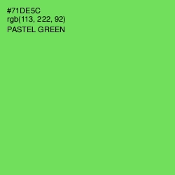 #71DE5C - Pastel Green Color Image
