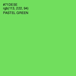 #71DE5E - Pastel Green Color Image