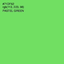 #71DF62 - Pastel Green Color Image