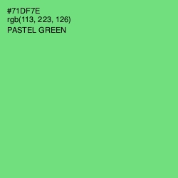 #71DF7E - Pastel Green Color Image