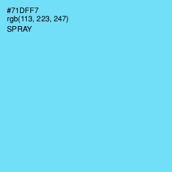 #71DFF7 - Spray Color Image