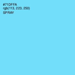 #71DFFA - Spray Color Image