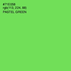 #71E058 - Pastel Green Color Image