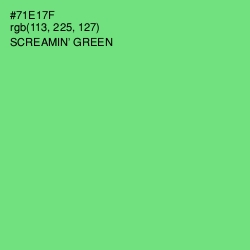 #71E17F - Screamin' Green Color Image