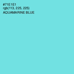 #71E1E1 - Aquamarine Blue Color Image