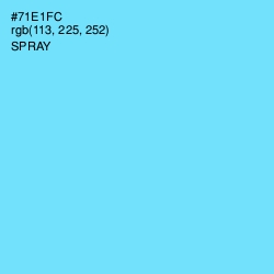 #71E1FC - Spray Color Image