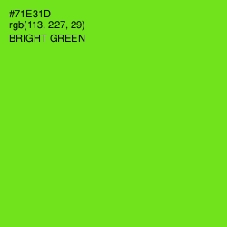 #71E31D - Bright Green Color Image