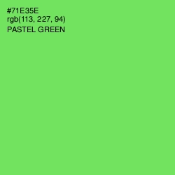 #71E35E - Pastel Green Color Image