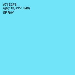 #71E3F8 - Spray Color Image