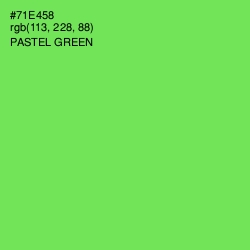 #71E458 - Pastel Green Color Image