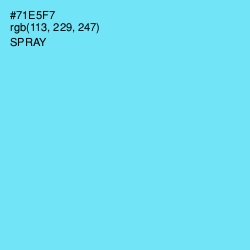 #71E5F7 - Spray Color Image