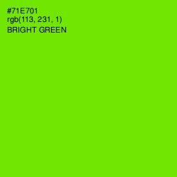 #71E701 - Bright Green Color Image