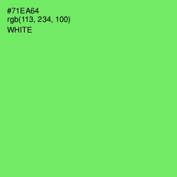 #71EA64 - Screamin' Green Color Image