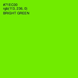 #71EC00 - Bright Green Color Image