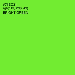 #71EC31 - Bright Green Color Image