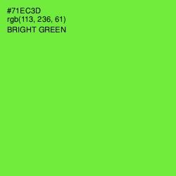 #71EC3D - Bright Green Color Image