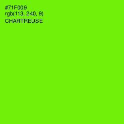 #71F009 - Chartreuse Color Image