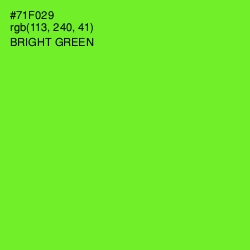 #71F029 - Bright Green Color Image